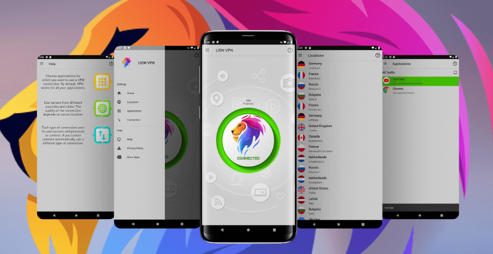 Lion VPN Mod Apk v3.0.6 (Premium unlocked) Download