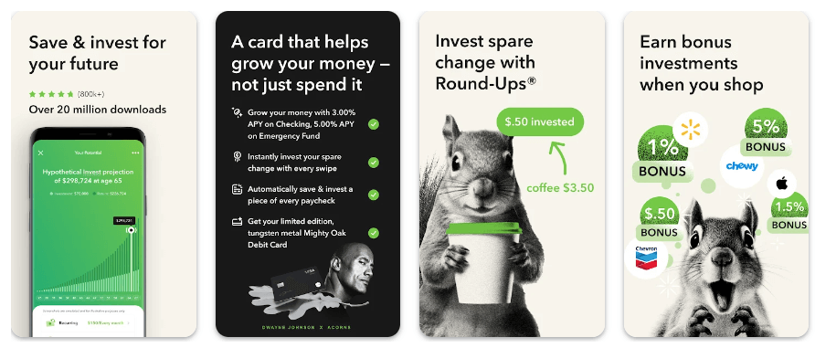 Acorns: Invest Spare Change- Top 10 Best Finance Apps