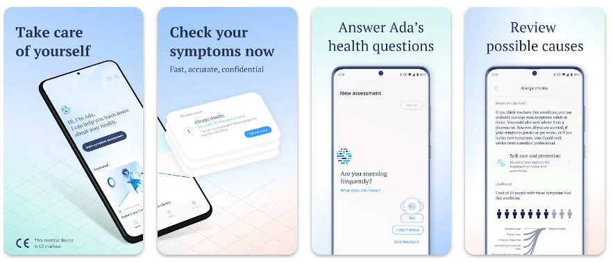 Ada – Health Companion- Top 10 Best Medical Apps (Most Quality)