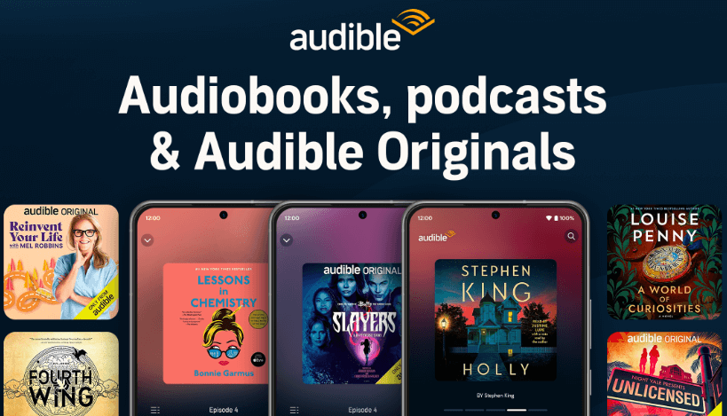 Audible- Top 10 Best Library Apps (Learning) For Android in 2024