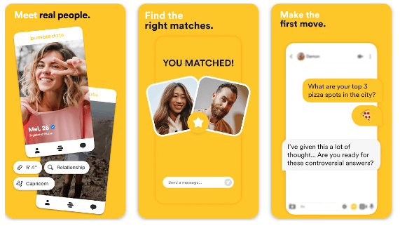 Bumble- Top 10 Best Dating Apps (Reviewed)