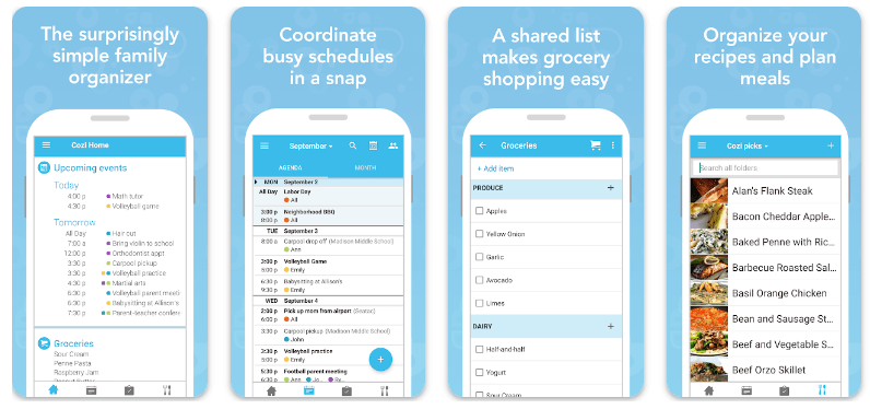 Cozi Family Organizer- Top 10 Best Family Apps (Parenting)