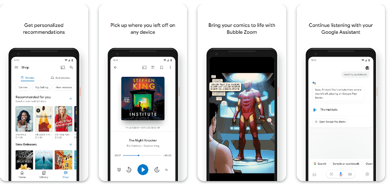 Google Play Books- Top 10 Best Library Apps (Learning) For Android in 2024