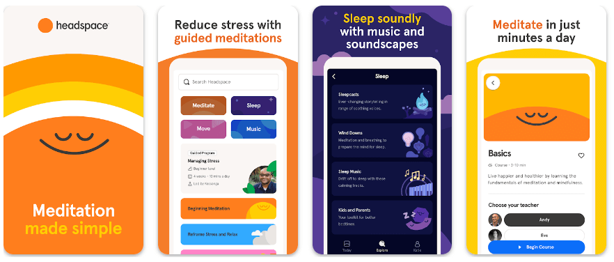 Headspace: Meditation & Sleep- Top 10 Best Health & Fitness Apps