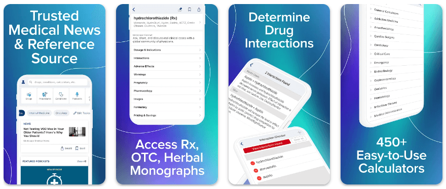 Medscape- Top 10 Best Medical Apps (Most Quality)