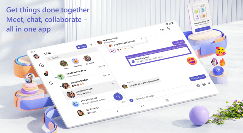 Microsoft Teams- Top 10 Best Communication Apps (Unlimited Chat) for Android