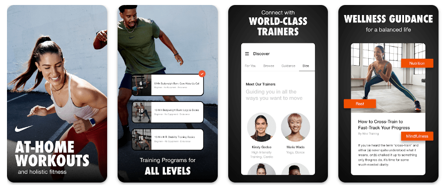 Nike Training Club- Top 10 Best Health & Fitness Apps