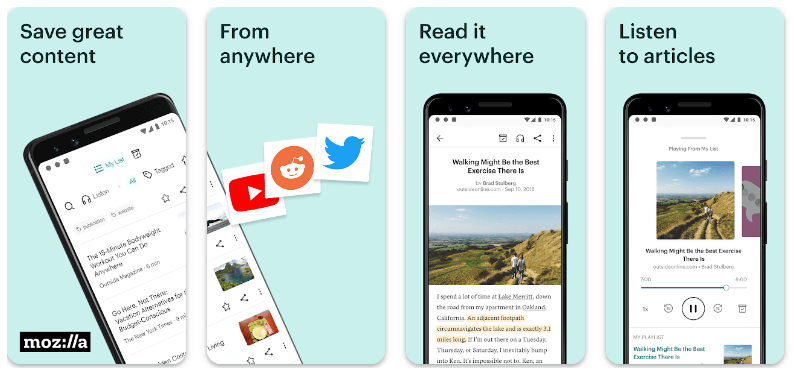 Pocket- Top 10 Best Offline Reading Apps (Quick Learn)
