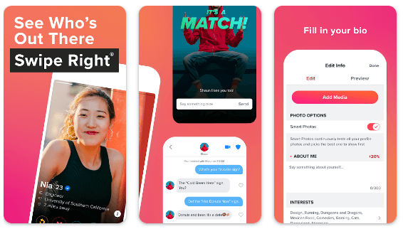 Tinder- Top 10 Best Dating Apps (Reviewed)