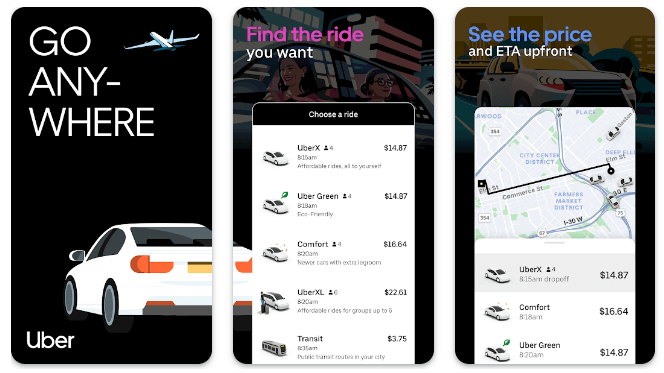 Uber- Top 10 Best Travel & Local Apps (Best Services)