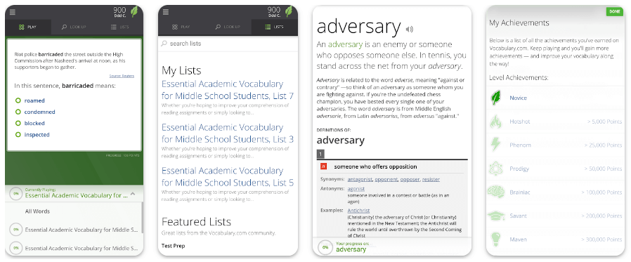 Vocabulary.com- Top 10 Best Dictionary and Thesaurus Apps